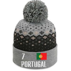 Portugal Number 7 Portuguese Soccer The Baniff Cuffed Pom Beanie