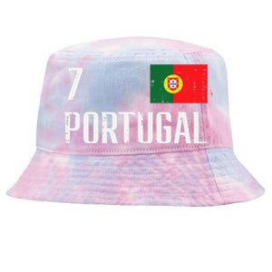 Portugal Number 7 Portuguese Soccer Tie-Dyed Bucket Hat