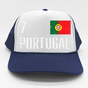 Portugal Number 7 Portuguese Soccer Trucker Hat