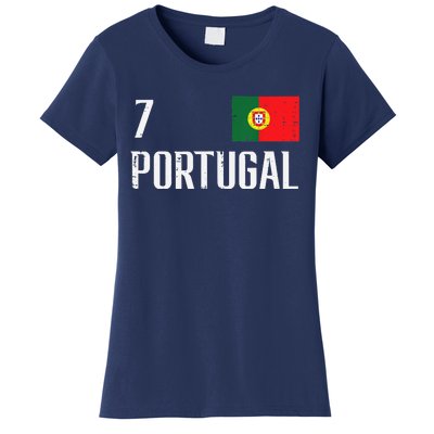 Portugal Number 7 Portuguese Soccer Women's T-Shirt