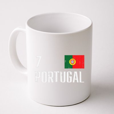 Portugal Number 7 Portuguese Soccer Coffee Mug