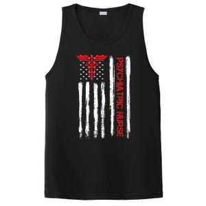 Psychiatric Nurse American Flag RN Mental Health Psych Nurse PosiCharge Competitor Tank