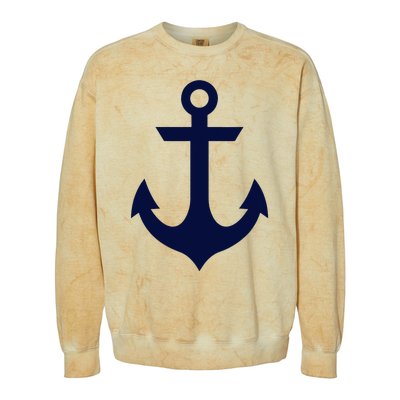 Preppy Nautical Anchor Gifts For Sailors Boaters & Yachting Colorblast Crewneck Sweatshirt