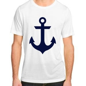 Preppy Nautical Anchor Gifts For Sailors Boaters & Yachting Adult ChromaSoft Performance T-Shirt