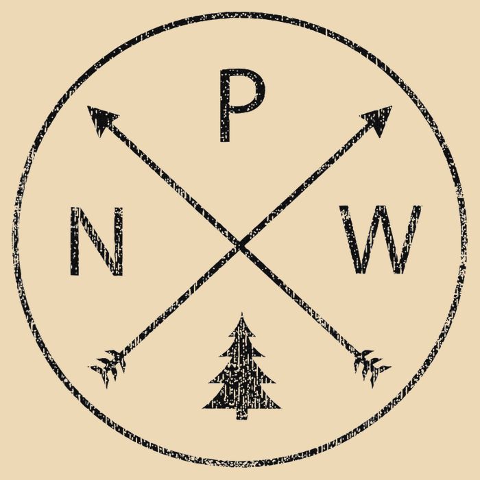 Pacific Northwest Arrows Pine Tree Pnw Zip Tote Bag