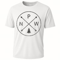 Pacific Northwest Arrows Pine Tree Pnw Cooling Performance Crew T-Shirt