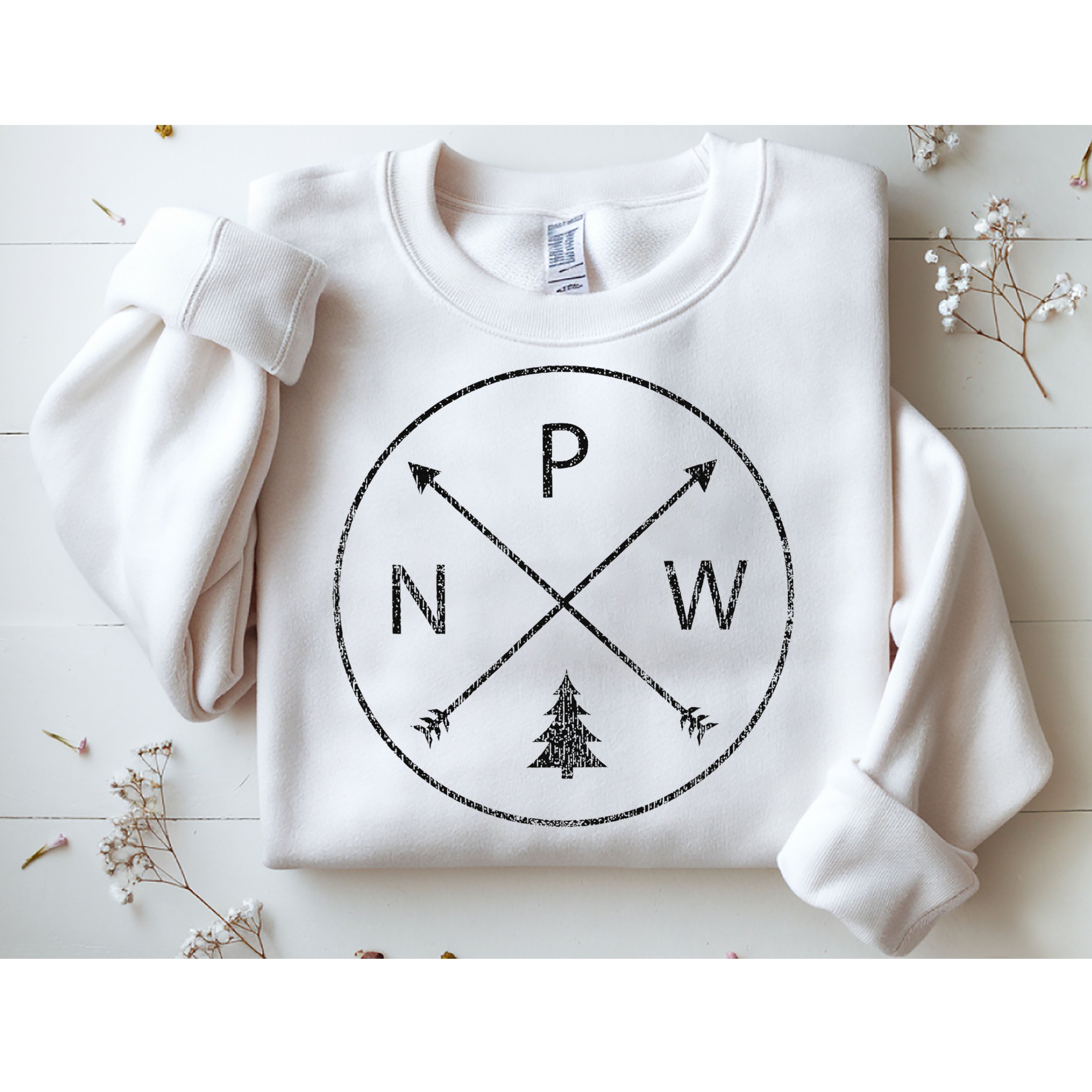 Pacific Northwest Arrows Pine Tree Pnw Sweatshirt