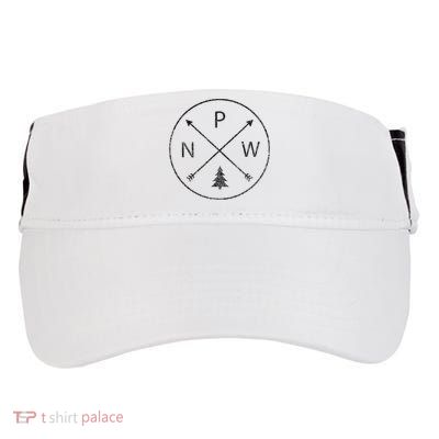 Pacific Northwest Arrows Pine Tree Pnw Adult Drive Performance Visor