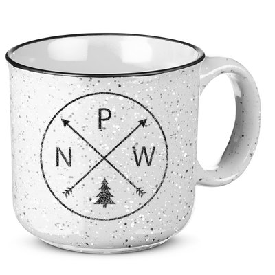 Pacific Northwest Arrows Pine Tree Pnw 15oz Campfire Ceramic Mug