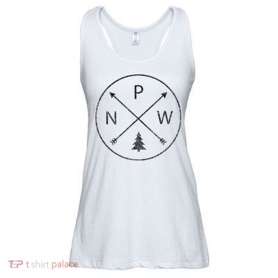 Pacific Northwest Arrows Pine Tree Pnw Ladies Essential Flowy Tank