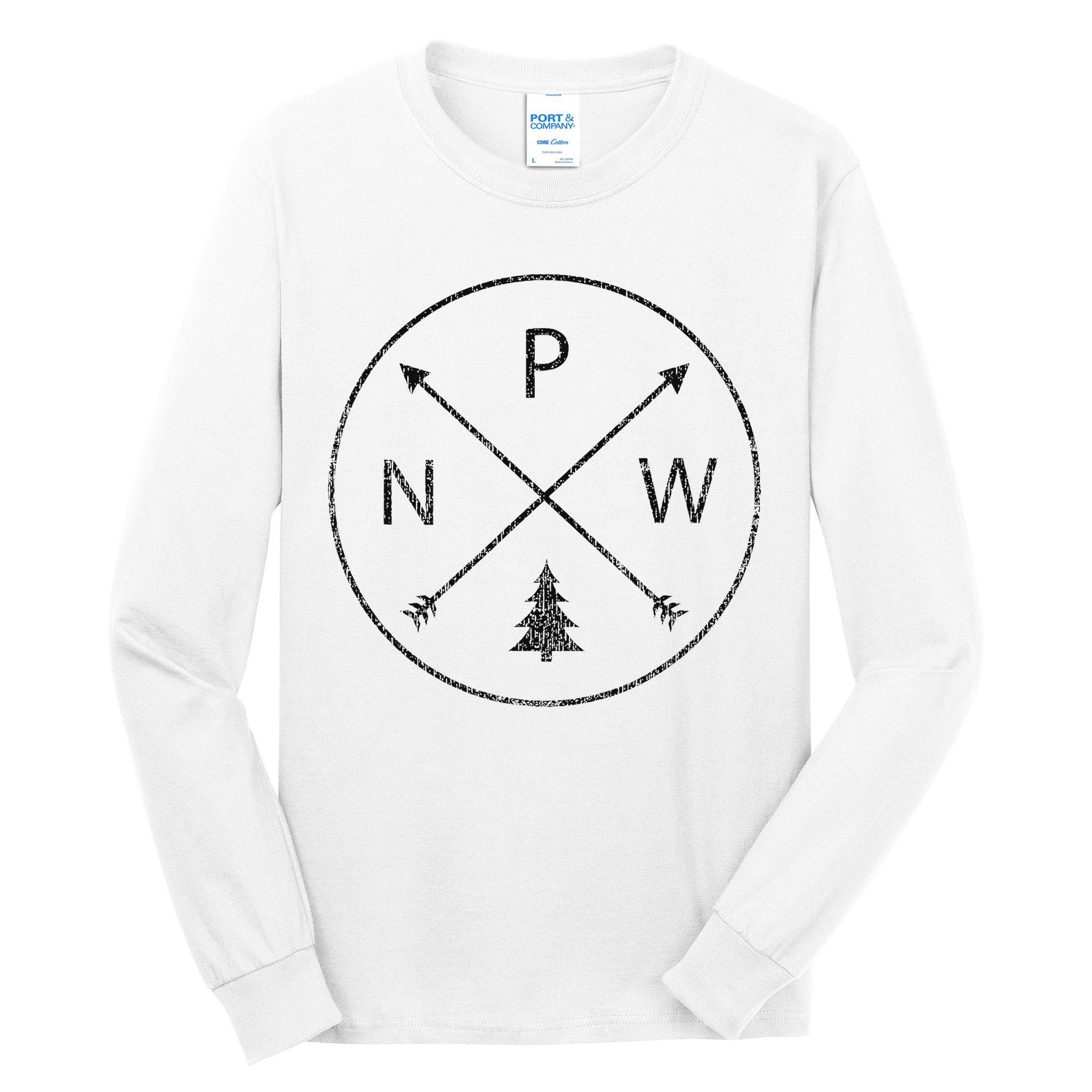 Pacific Northwest Arrows Pine Tree Pnw Tall Long Sleeve T-Shirt