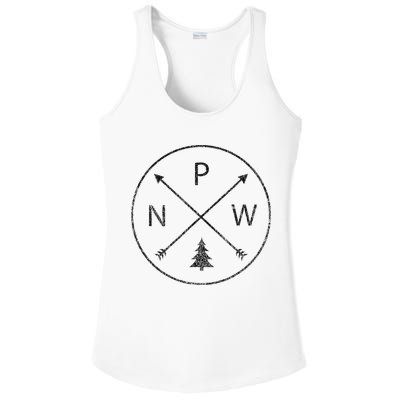 Pacific Northwest Arrows Pine Tree Pnw Ladies PosiCharge Competitor Racerback Tank