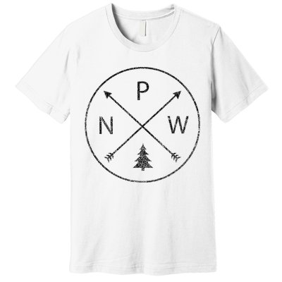 Pacific Northwest Arrows Pine Tree Pnw Premium T-Shirt