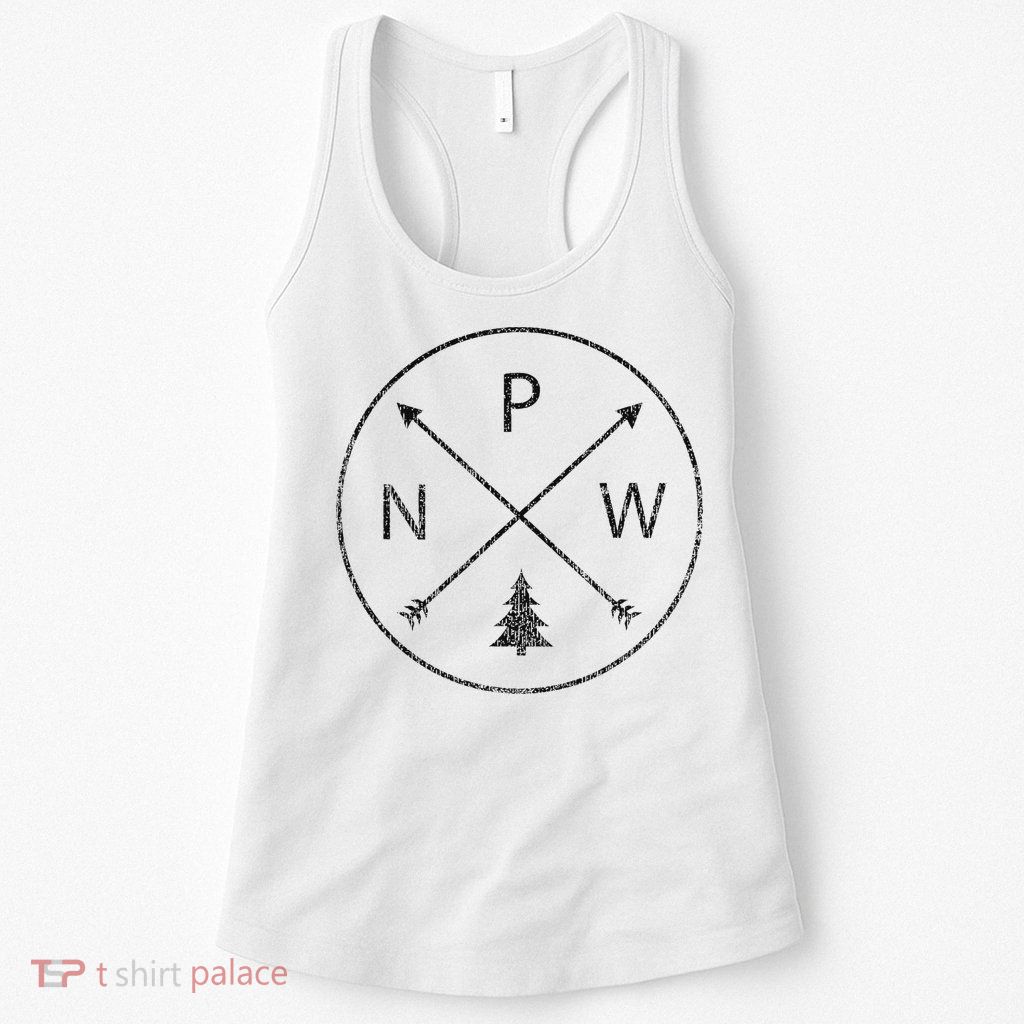 Pacific Northwest Arrows Pine Tree Pnw Womens Tank Top