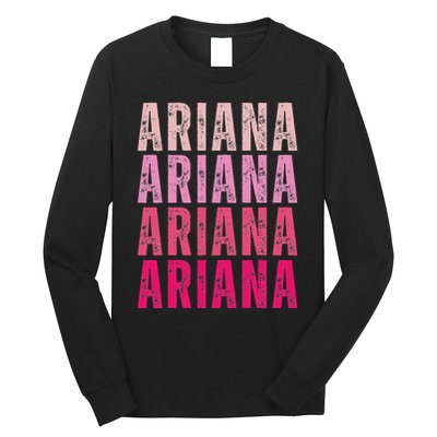Personalized Name Ariana I Love Ariana Vintage Long Sleeve Shirt