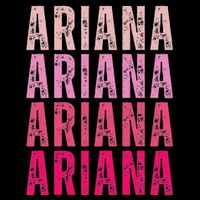 Personalized Name Ariana I Love Ariana Vintage Womens Tank Top