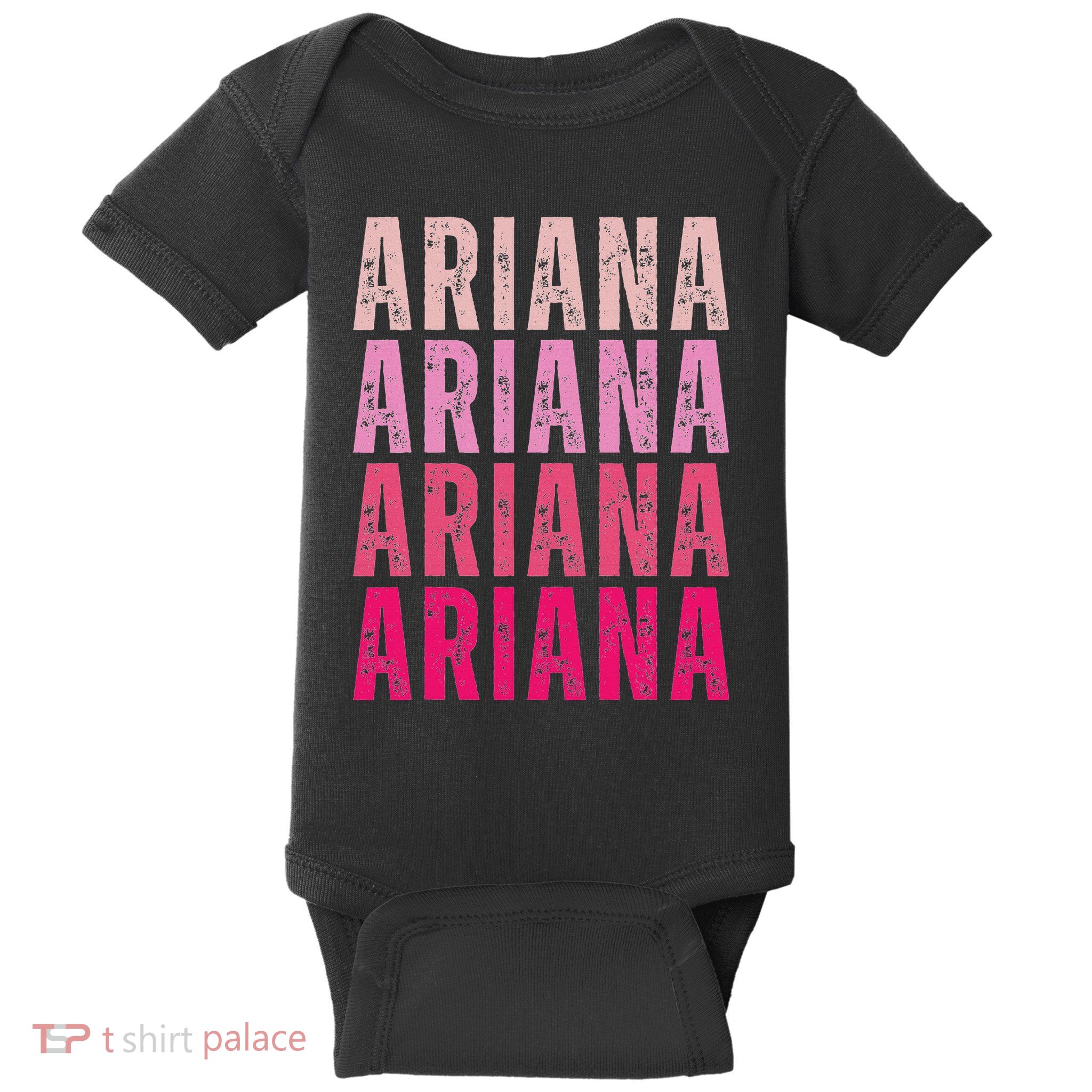 Personalized Name Ariana I Love Ariana Vintage Baby Bodysuit