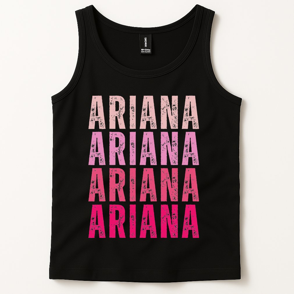 Personalized Name Ariana I Love Ariana Vintage Tank Top