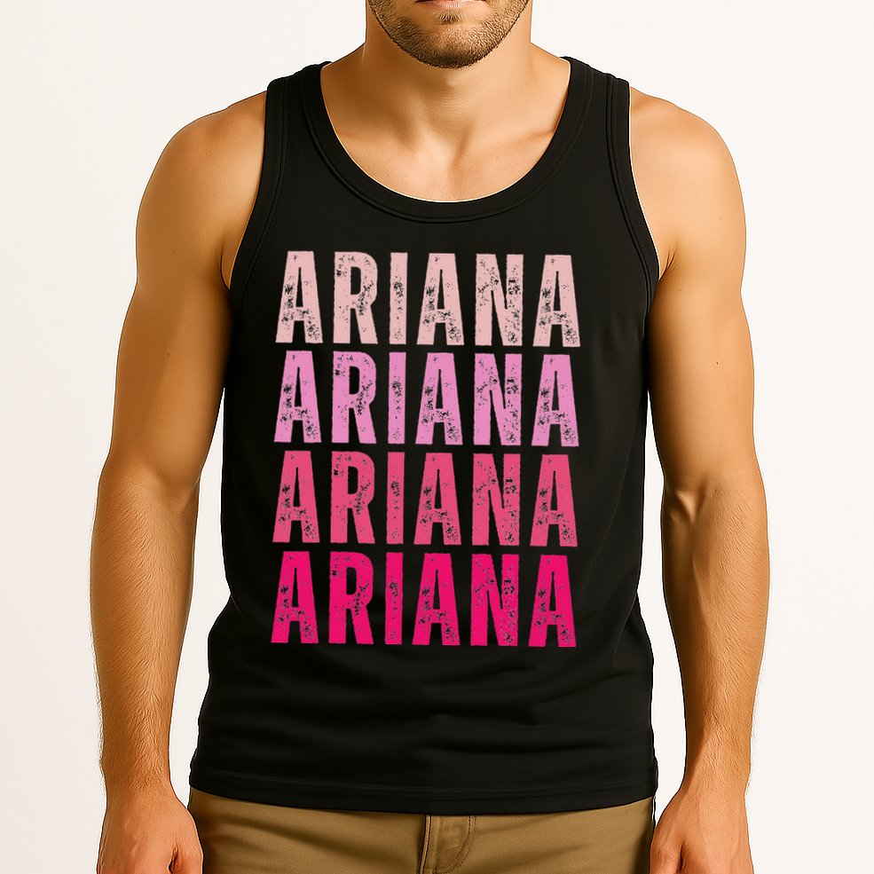 Personalized Name Ariana I Love Ariana Vintage Tank Top