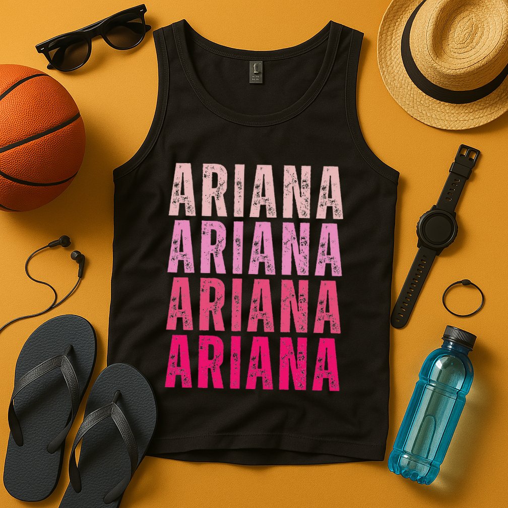 Personalized Name Ariana I Love Ariana Vintage Tank Top