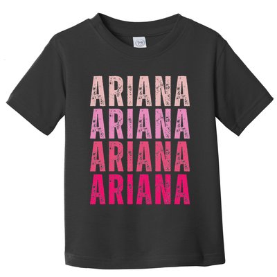 Personalized Name Ariana I Love Ariana Vintage Toddler T-Shirt