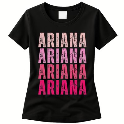 Personalized Name Ariana I Love Ariana Vintage Womens T-Shirt