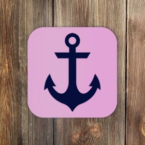 Preppy Nautical Anchor Gifts For Sailors Boaters & Yachting Coaster