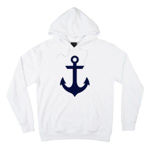 Preppy Nautical Anchor Gifts For Sailors Boaters & Yachting Hoodie