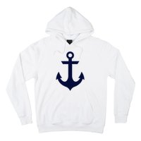 Preppy Nautical Anchor Gifts For Sailors Boaters & Yachting Hoodie