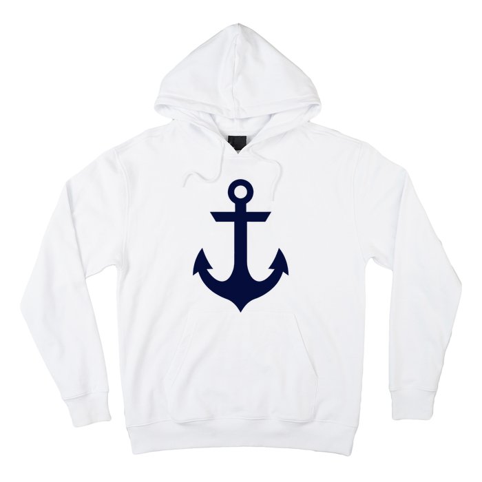 Preppy Nautical Anchor Gifts For Sailors Boaters & Yachting Hoodie