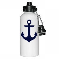 Preppy Nautical Anchor Gifts For Sailors Boaters & Yachting Aluminum Water Bottle