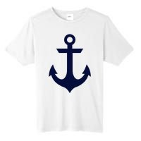 Preppy Nautical Anchor Gifts For Sailors Boaters & Yachting Tall Fusion ChromaSoft Performance T-Shirt