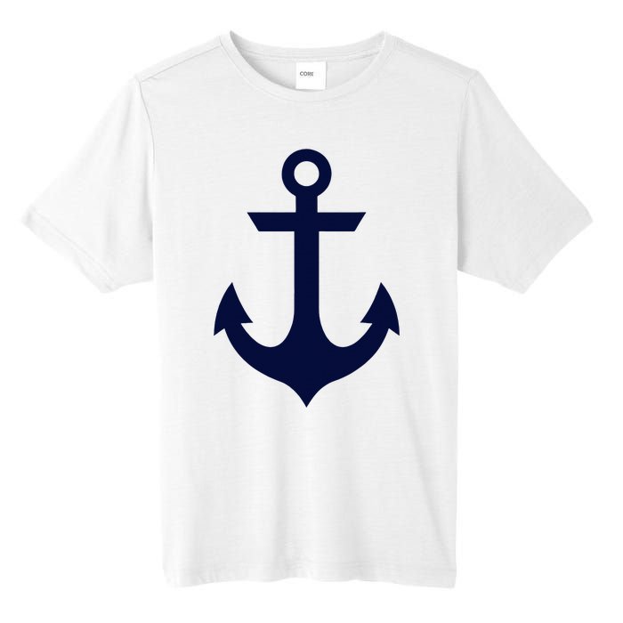 Preppy Nautical Anchor Gifts For Sailors Boaters & Yachting Tall Fusion ChromaSoft Performance T-Shirt