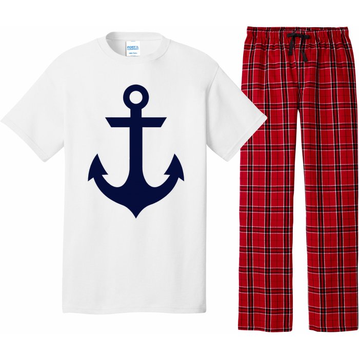 Preppy Nautical Anchor Gifts For Sailors Boaters & Yachting Pajama Set