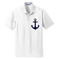 Preppy Nautical Anchor Gifts For Sailors Boaters & Yachting Dry Zone Grid Polo