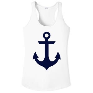 Preppy Nautical Anchor Gifts For Sailors Boaters & Yachting Ladies PosiCharge Competitor Racerback Tank