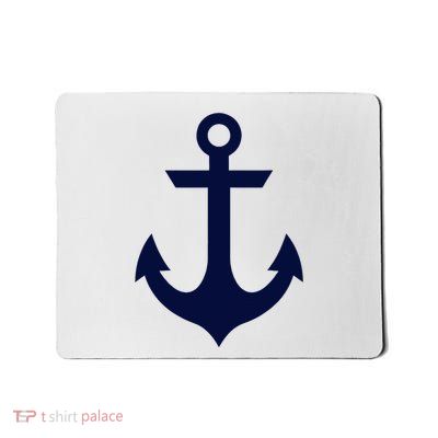 Preppy Nautical Anchor Gifts For Sailors Boaters & Yachting Mousepad