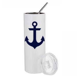 Preppy Nautical Anchor Gifts For Sailors Boaters & Yachting Stainless Steel Tumbler