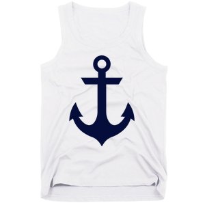 Preppy Nautical Anchor Gifts For Sailors Boaters & Yachting Tank Top