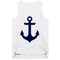 Preppy Nautical Anchor Gifts For Sailors Boaters & Yachting Tank Top