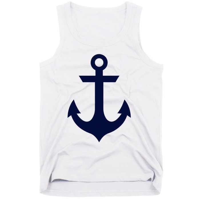 Preppy Nautical Anchor Gifts For Sailors Boaters & Yachting Tank Top