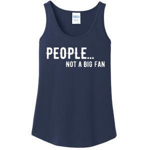 People Not A Big Fan Funny Introvert Ladies Essential Tank