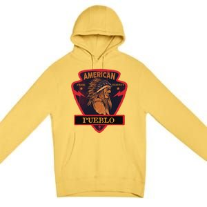 Pueblo Native American Indian Pride Respect Arrow Premium Pullover Hoodie