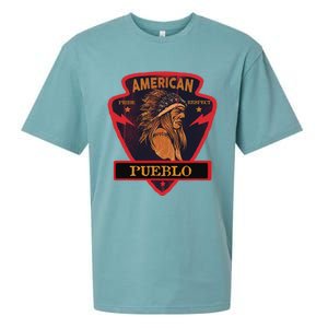 Pueblo Native American Indian Pride Respect Arrow Sueded Cloud Jersey T-Shirt