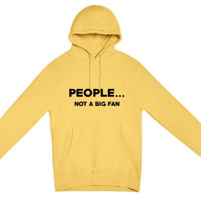 People Not A Big Fan Funny Introvert Premium Pullover Hoodie