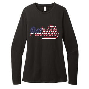 Patrick Name American Flag Gift Womens CVC Long Sleeve Shirt