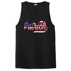 Patrick Name American Flag Gift PosiCharge Competitor Tank