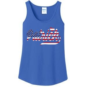 Patrick Name American Flag Gift Ladies Essential Tank