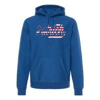 Patrick Name American Flag Gift Premium Hoodie