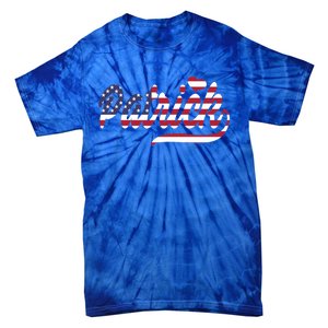 Patrick Name American Flag Gift Tie-Dye T-Shirt